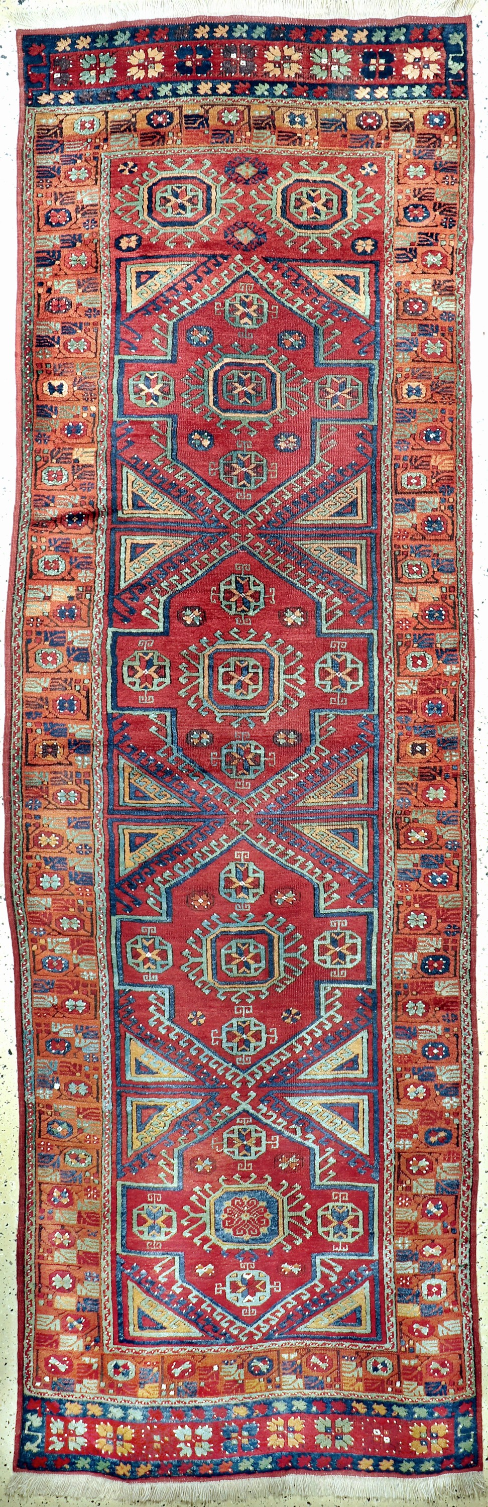 Konya antik, Türkei, um 1900, Wolle auf Wolle, ca. 385 x 123 cm, gereinigt, EHZ: 2