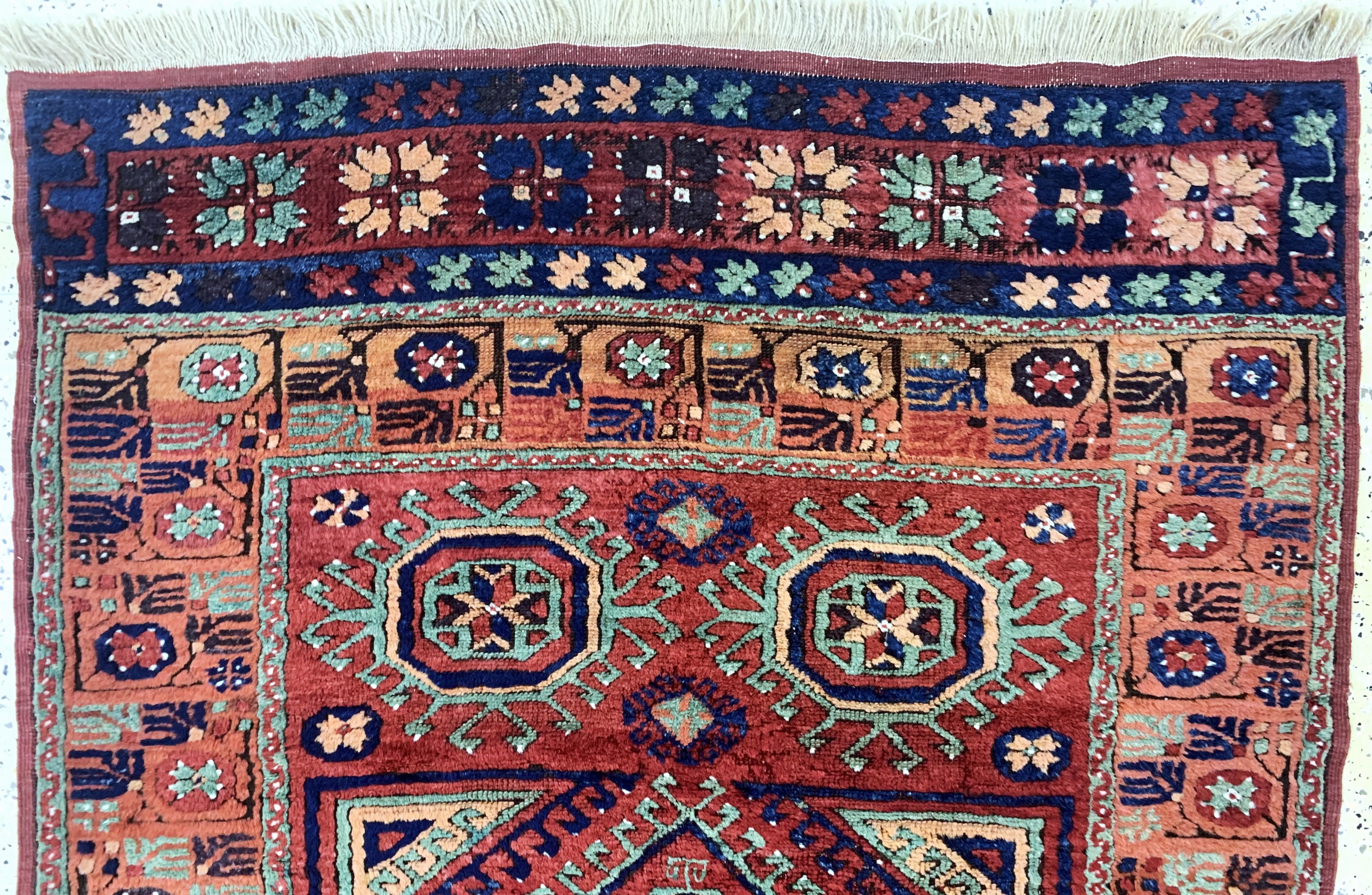 Detail a: Konya antik, Türkei, um 1900, Wolle auf Wolle, ca. 385 x 123 cm, gereinigt, EHZ: 2