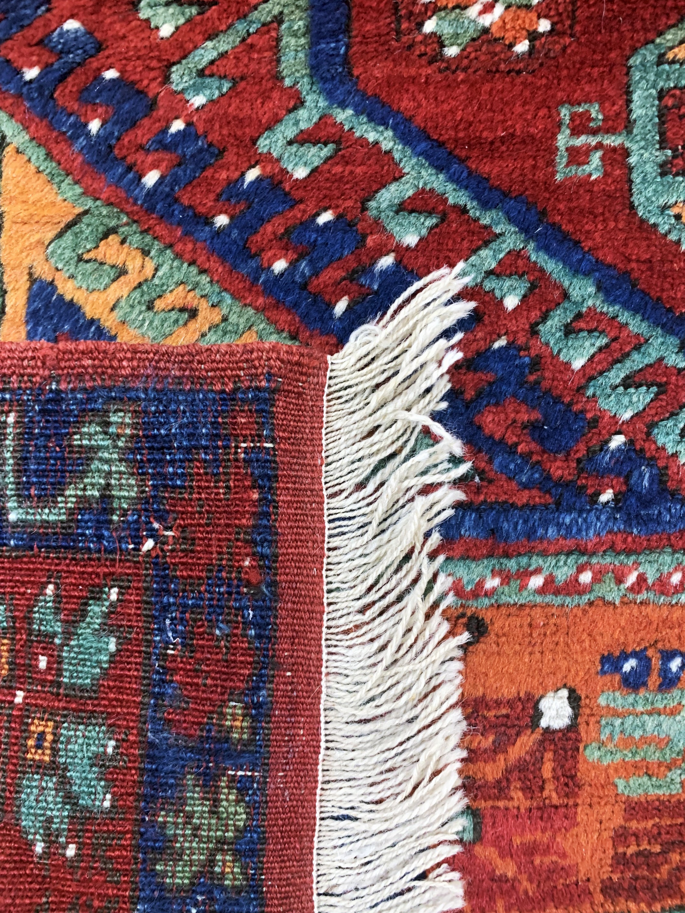 Detail g: Konya antik, Türkei, um 1900, Wolle auf Wolle, ca. 385 x 123 cm, gereinigt, EHZ: 2