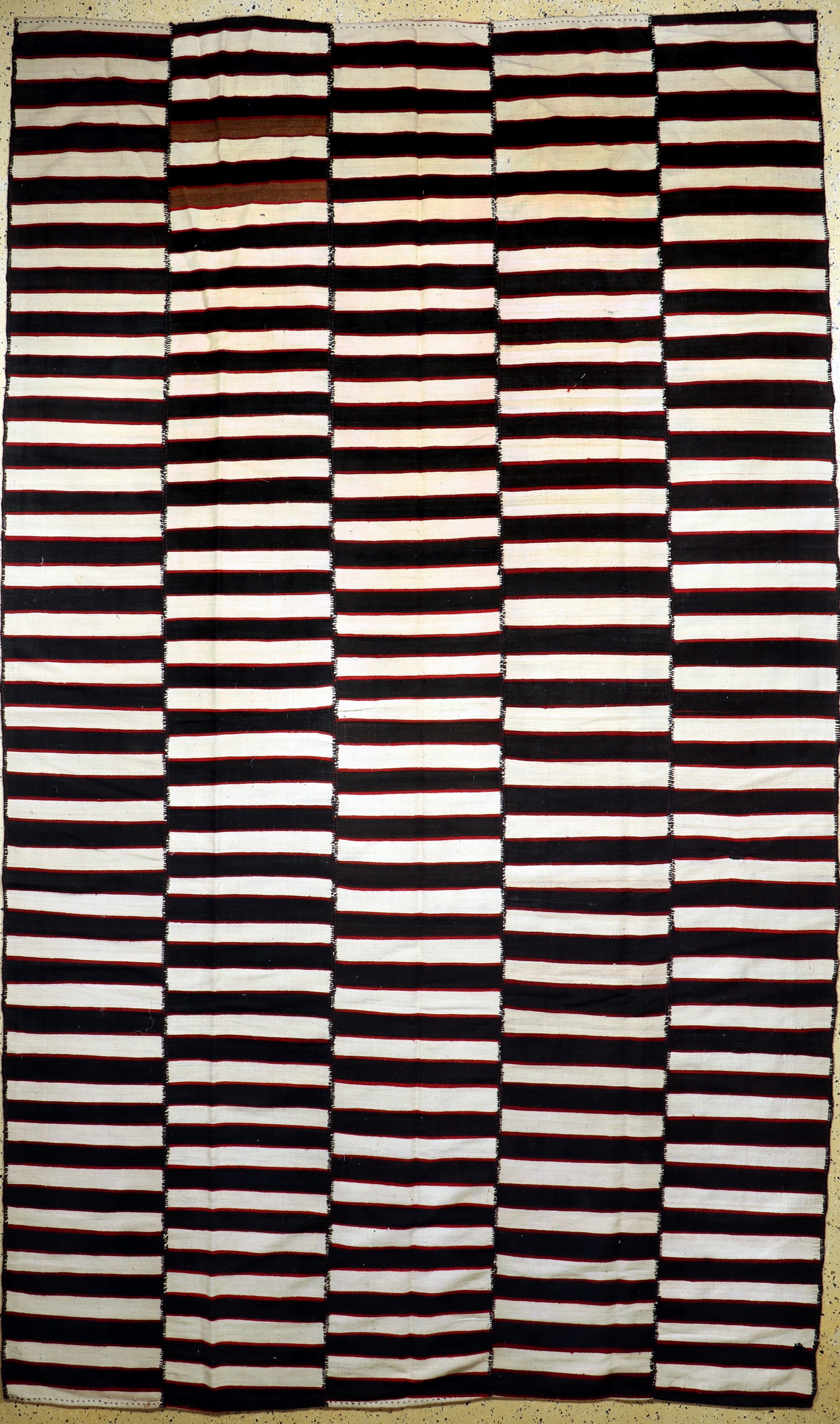 Mazandaran Kelim(5 Bahnig), Persien, Mitte 20.Jhd, Wolle auf Wolle, ca. 405 x 240 cm, EHZ: 2