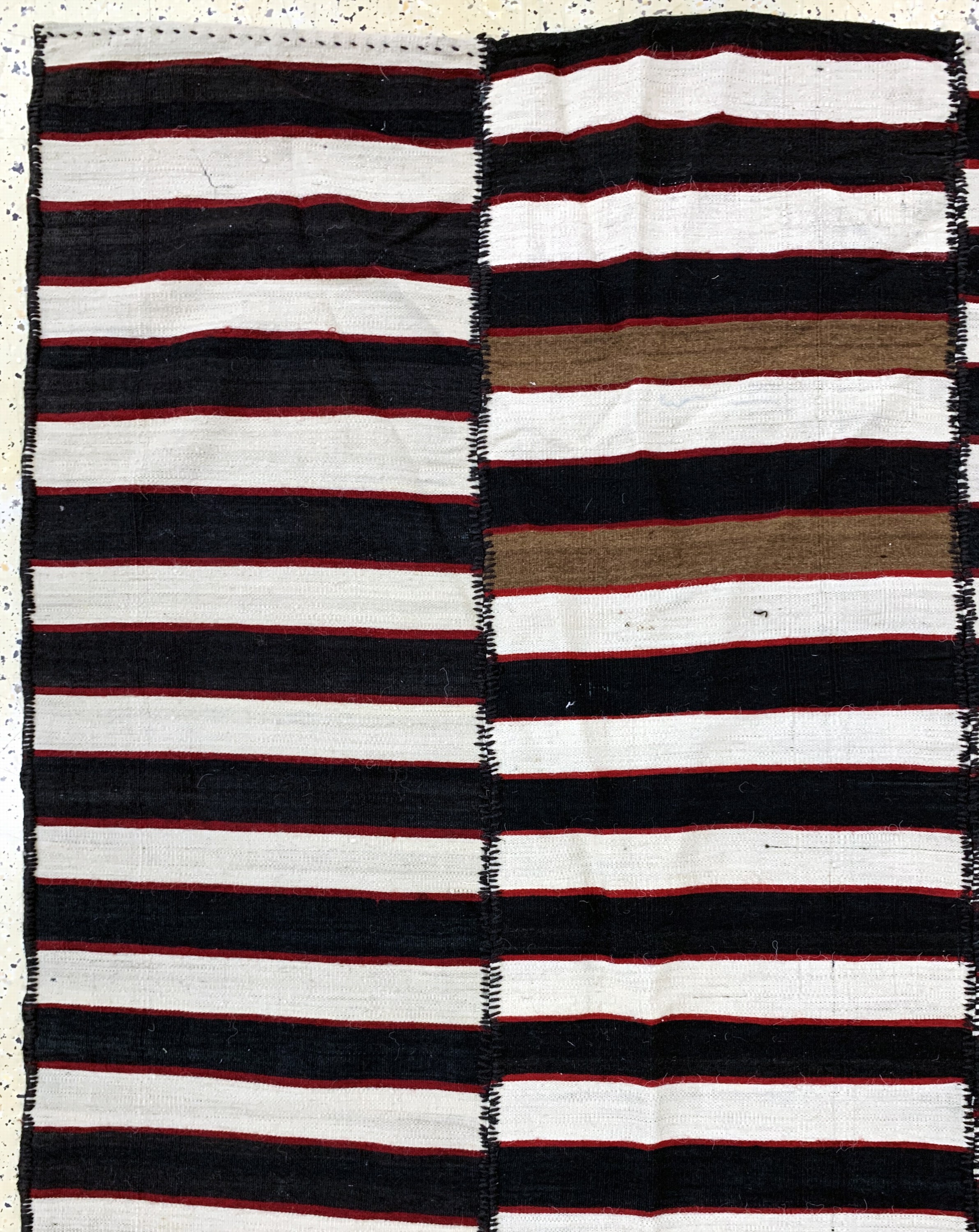 Detail d: Mazandaran Kelim(5 Bahnig), Persien, Mitte 20.Jhd, Wolle auf Wolle, ca. 405 x 240 cm, EHZ: 2