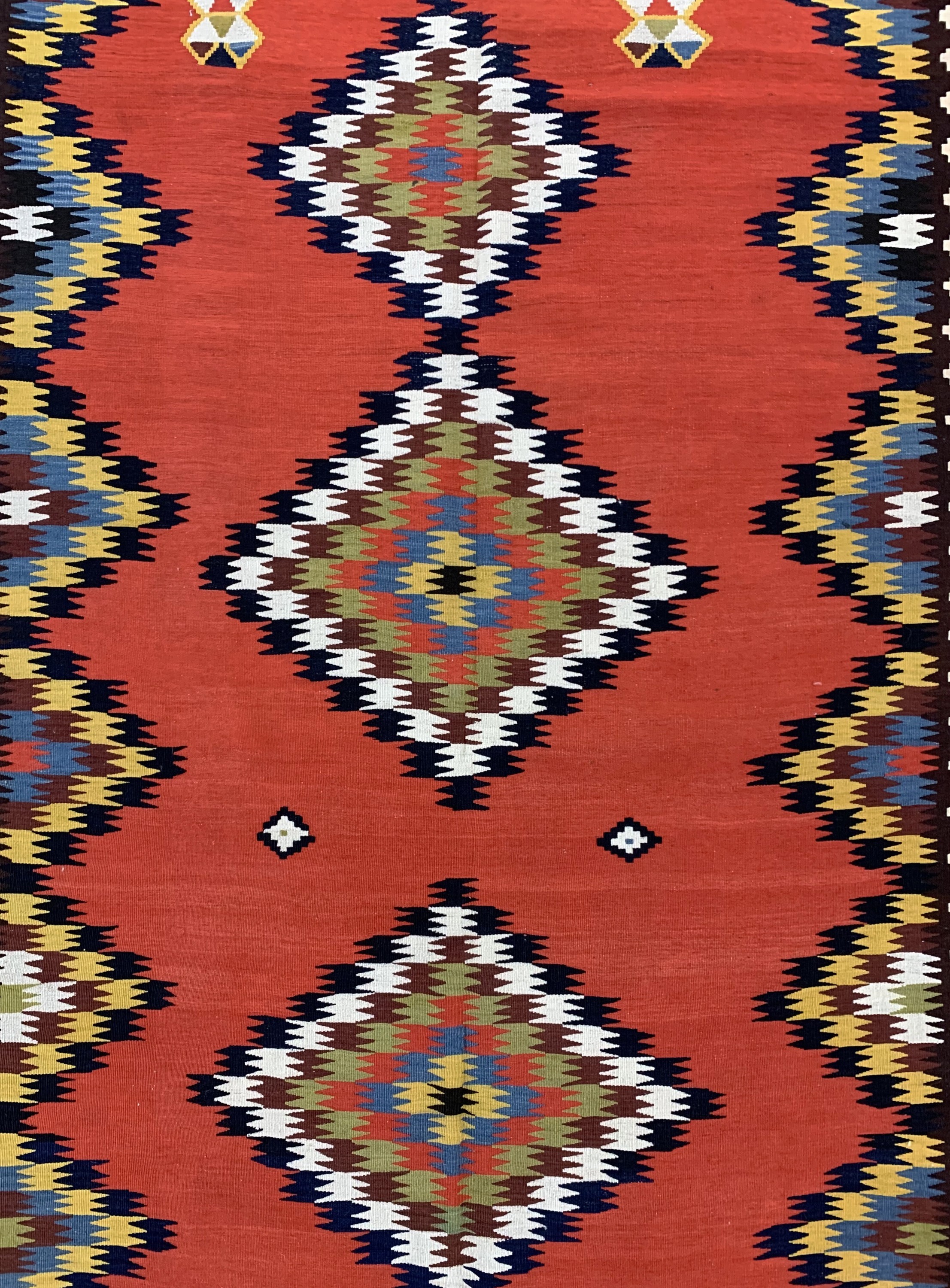 Detail b: Ghaschgai Kelim fein, Persien, Anfang 20.Jhd, Wolle auf Wolle, ca. 275 x 137 cm, EHZ: 2