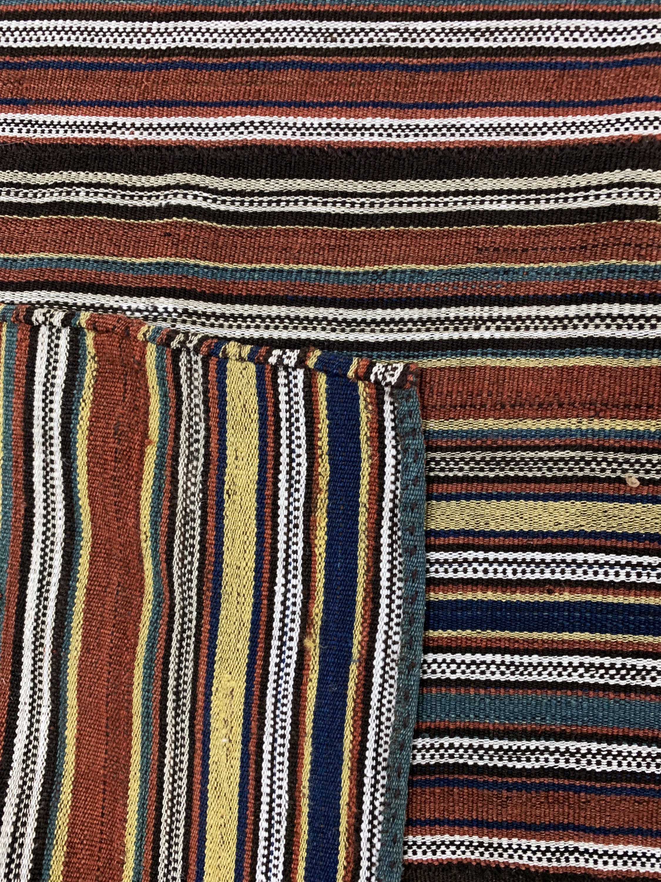 Detail e: Djajim"Nomaden-Decke", Persien, Anfang 20.Jhd, Wolle auf Wolle(6 Bahnig), ca. 160 x 160 cm, EHZ: 2