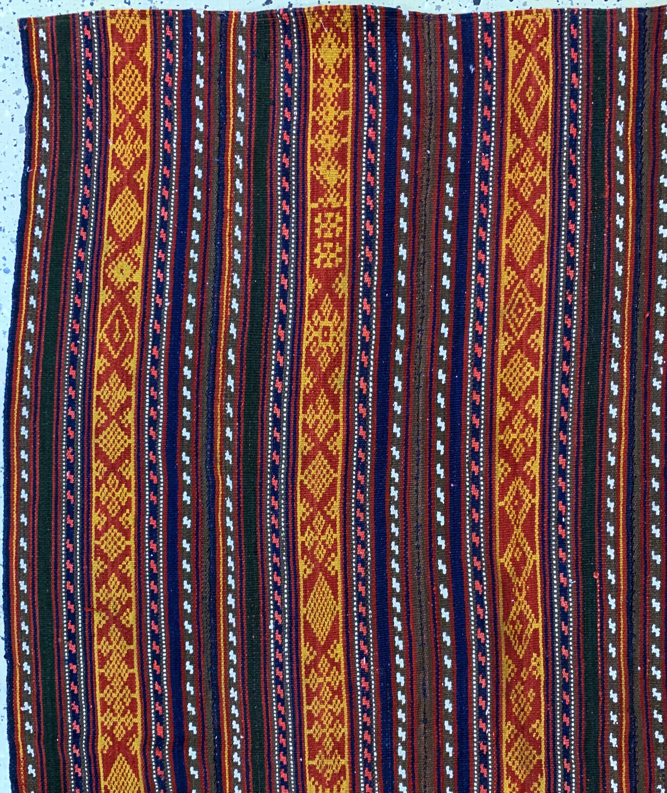 Detail c: Djajim"Nomaden-Decke", Persien, Anfang 20.Jhd, Wolle auf Wolle(7 Bahnig), ca. 187 x 182 cm, EHZ: 2