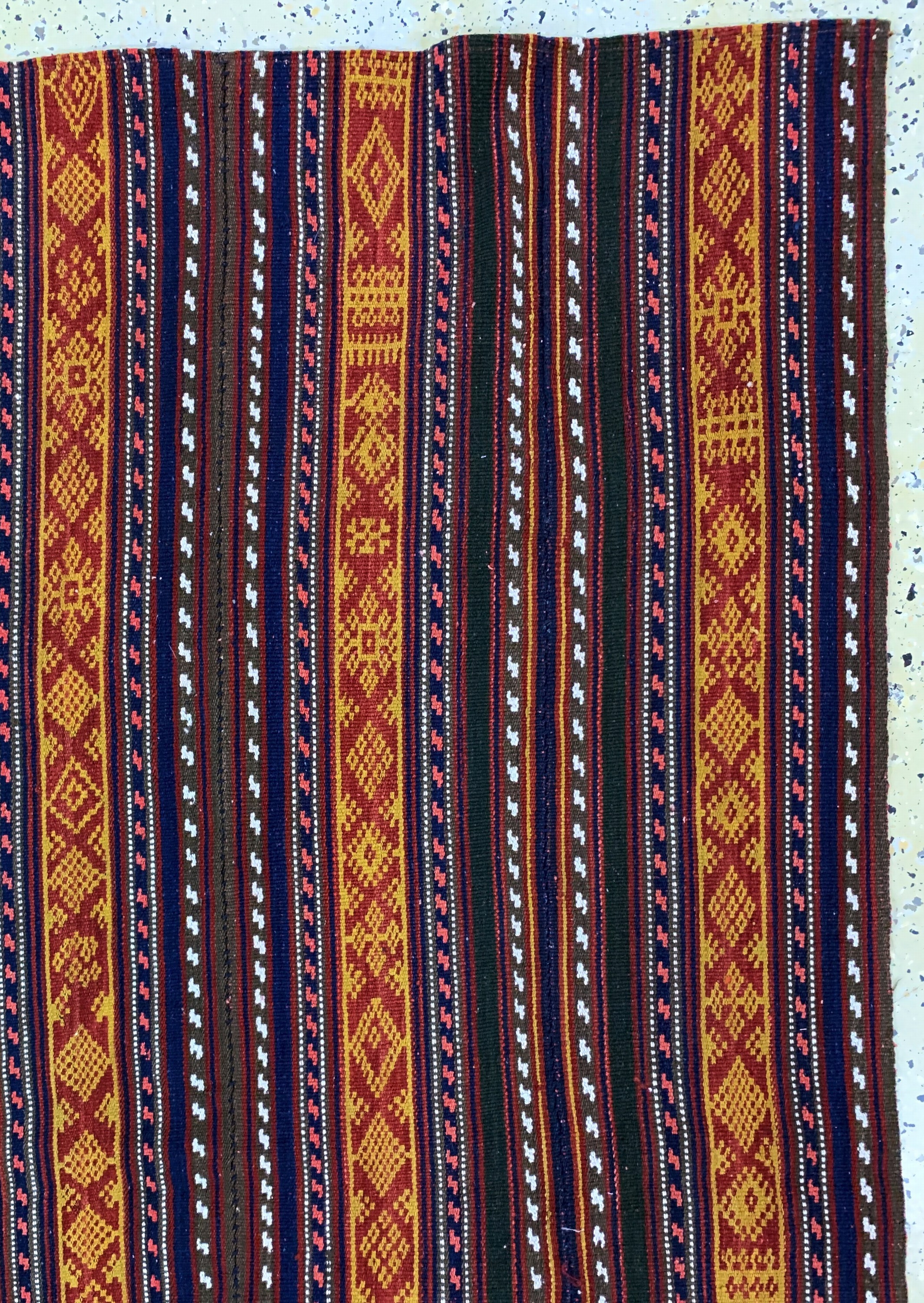 Detail d: Djajim"Nomaden-Decke", Persien, Anfang 20.Jhd, Wolle auf Wolle(7 Bahnig), ca. 187 x 182 cm, EHZ: 2