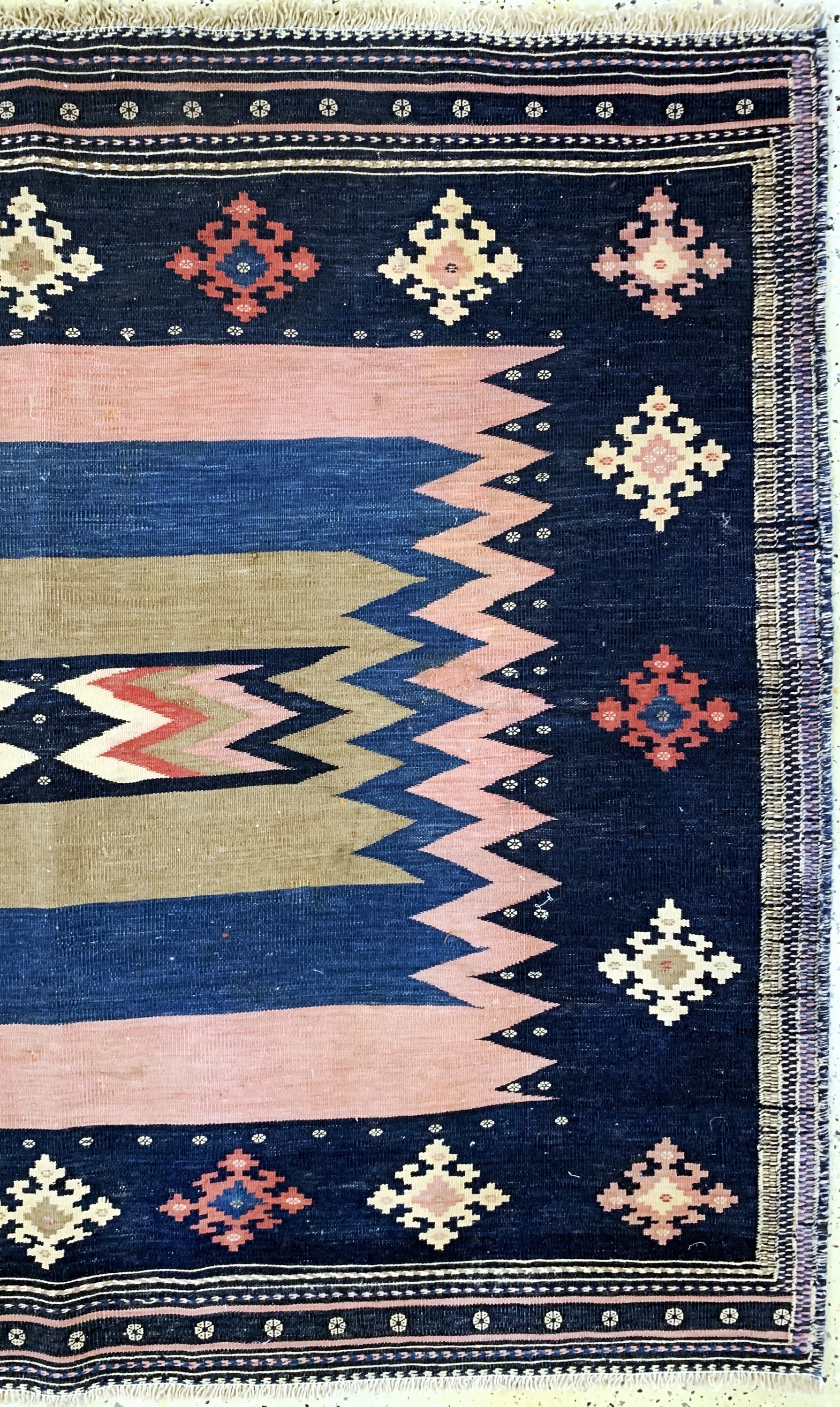 Detail a: Afschar"Rukorsi & Sofreh", Persien, Anfang 20.Jhd, Wolle auf Wolle, ca. 133 x 153 cm, EHZ: 2