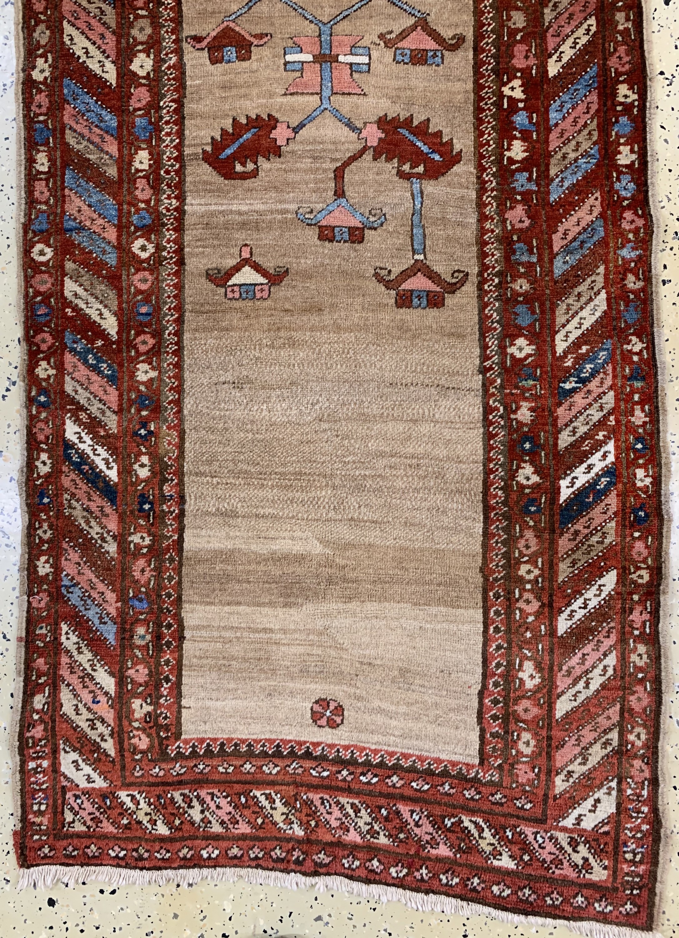 Detail c: Antiker Bakhshaish, Persien, um 1900, Wolle auf Baumwolle, ca. 330 x 90 cm, gereinigt, EHZ: 2