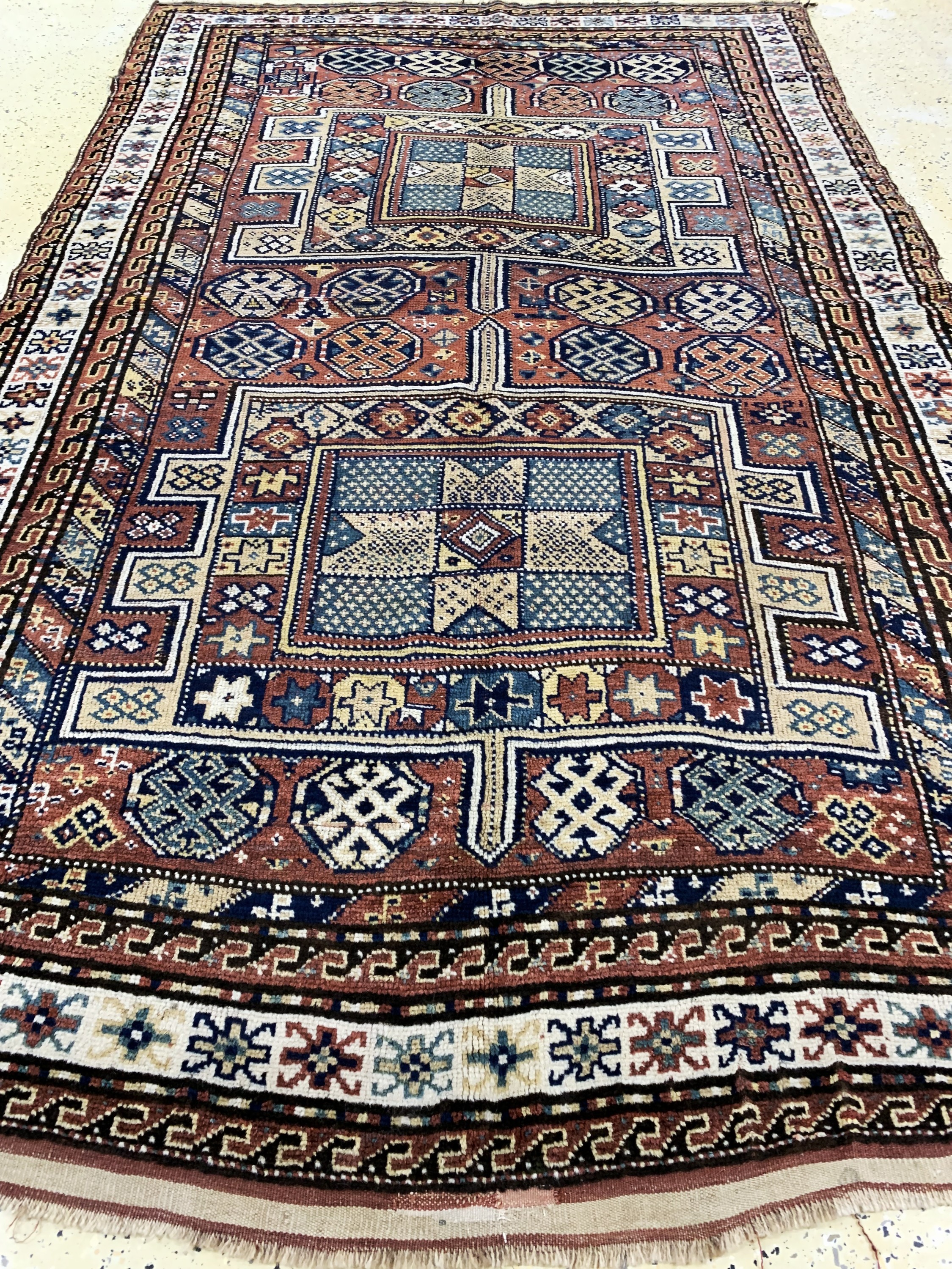 Detail e: Khorasan Kordi antik, Persien, um 1900, Wolle auf Wolle, ca. 270 x 170 cm, EHZ: 2