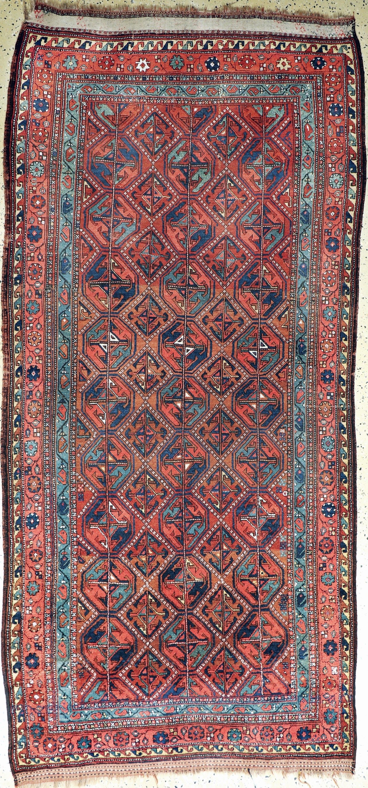 Kordi"Dorfteppich"antik, Persien, um 1900, Wolle auf Wolle, ca. 290 x 132 cm, EHZ: 3