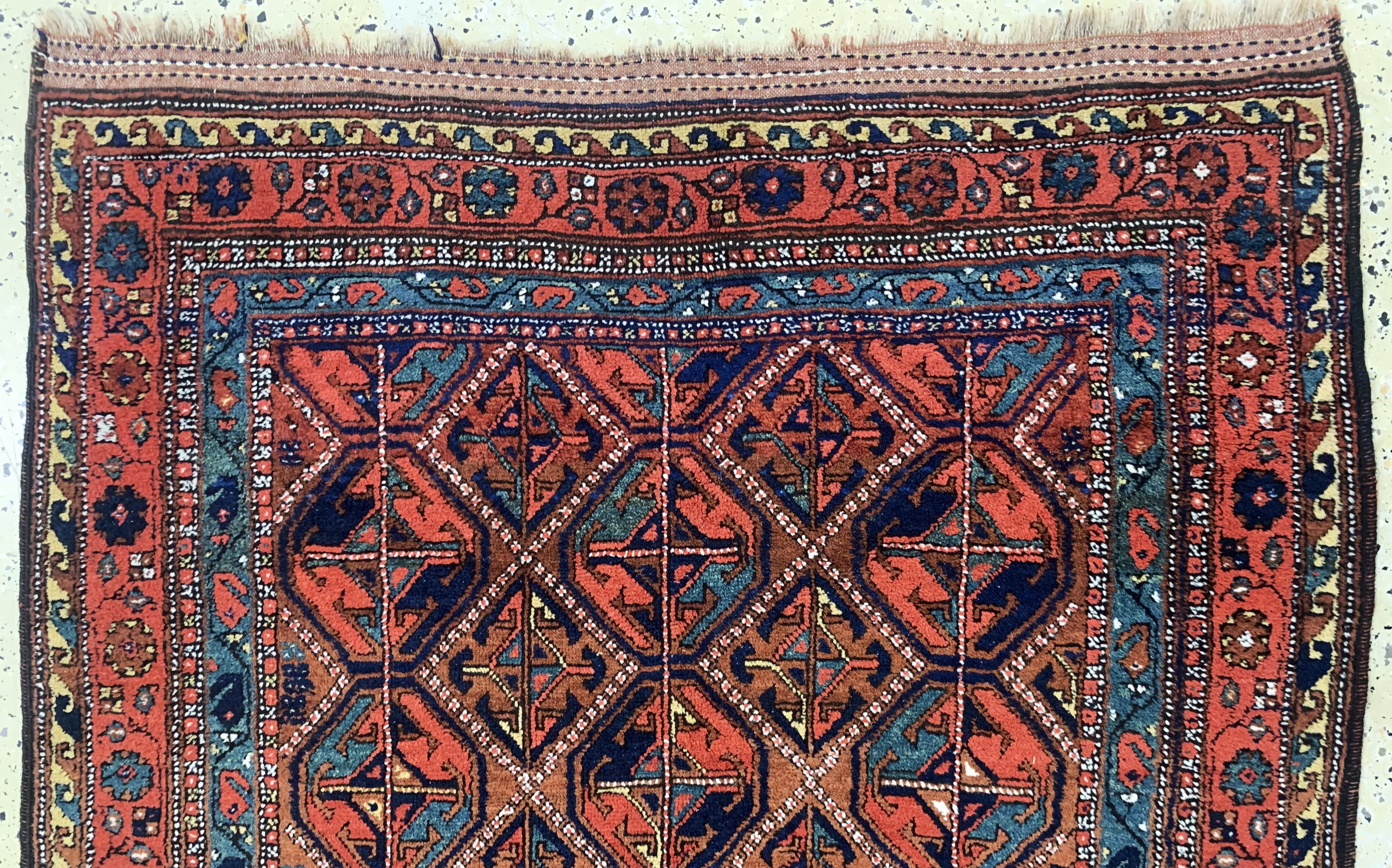Detail a: Kordi"Dorfteppich"antik, Persien, um 1900, Wolle auf Wolle, ca. 290 x 132 cm, EHZ: 3