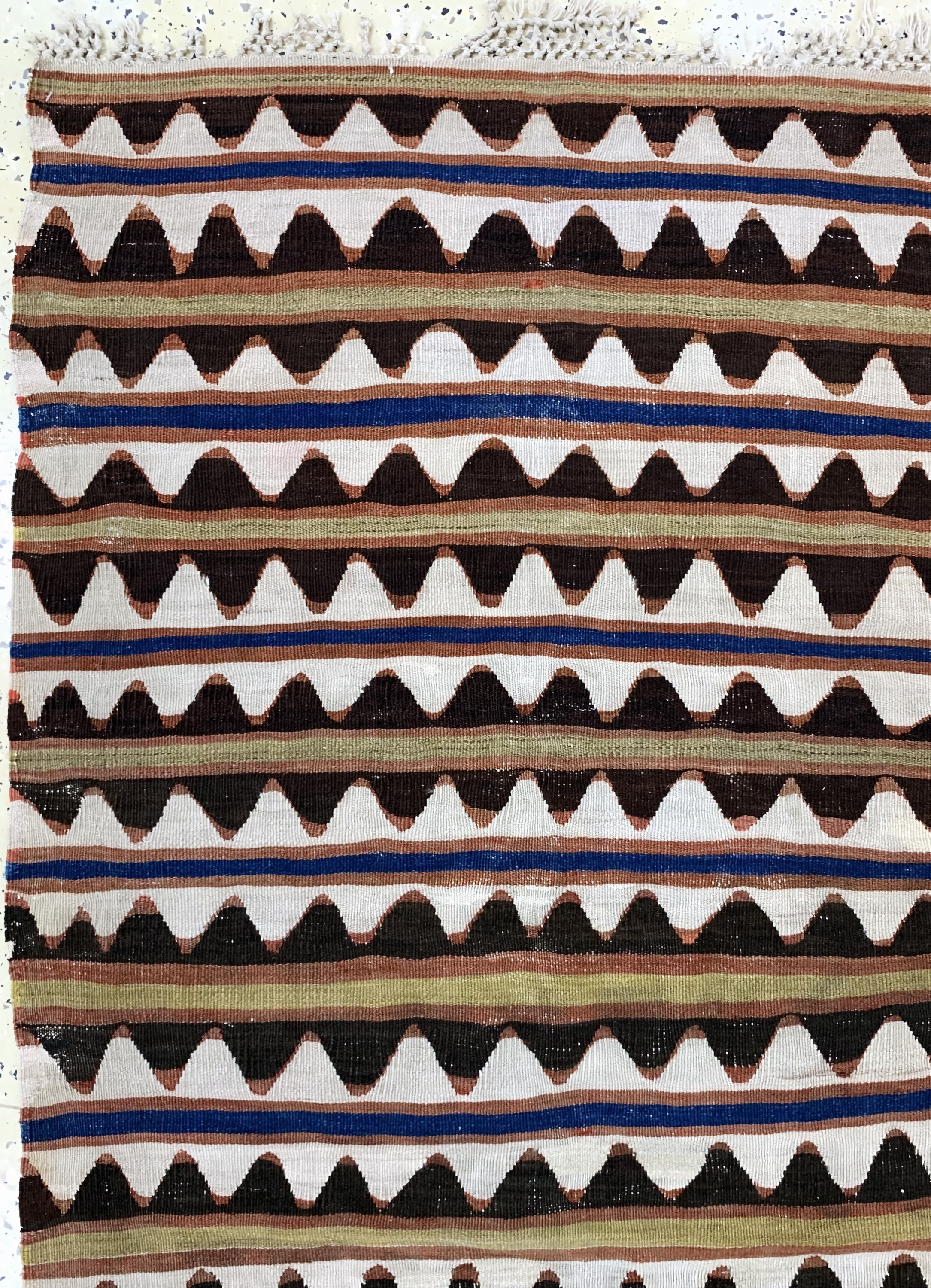 Detail c: Shahsawan Kelim, Persien, Anfang 20.Jhd, Wolle auf Wolle(2 Bahnig), ca. 195 x 180 cm, EHZ: 2