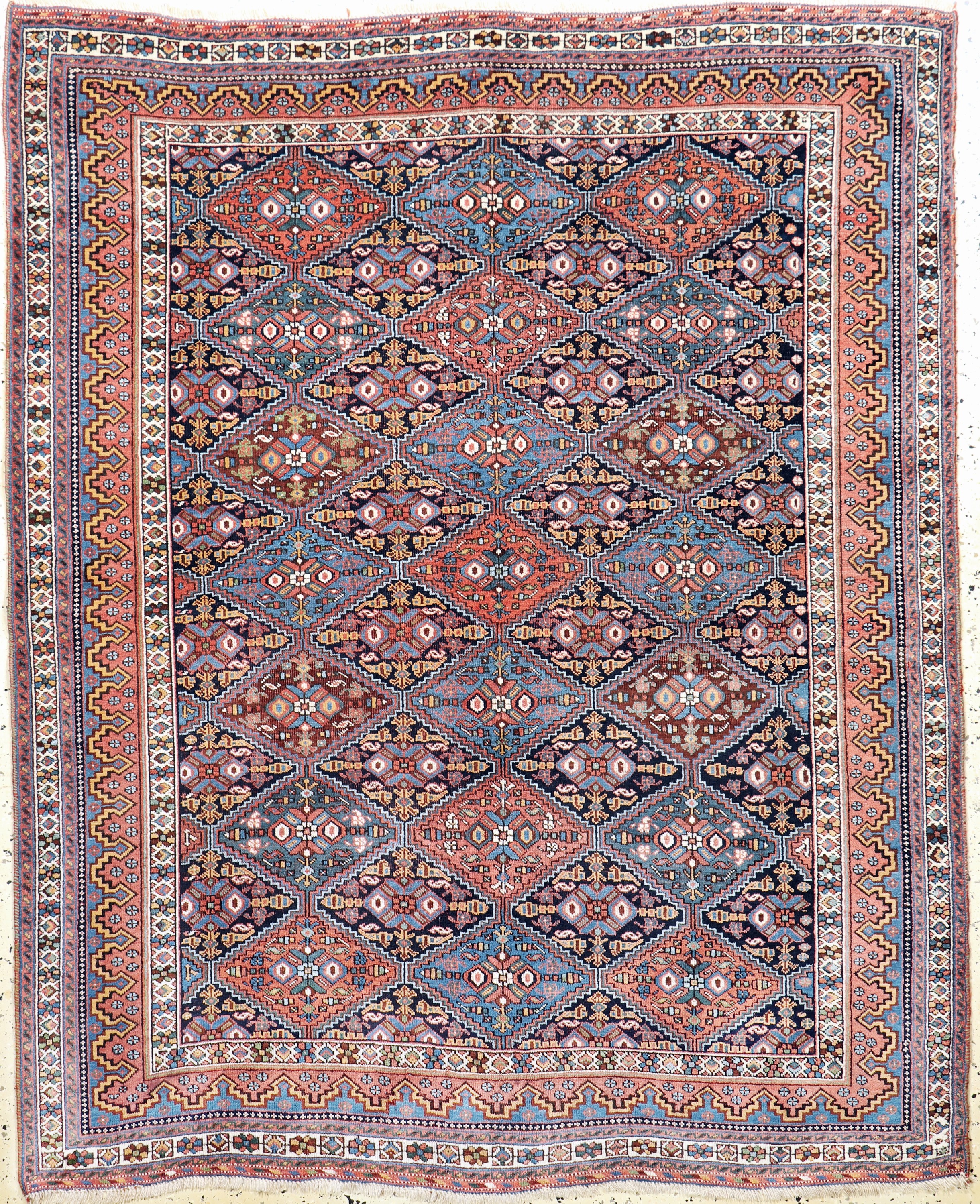 Afschar fein alt, Persien, Anfang 20.Jhd, Wolle auf Wolle, ca. 200 x 160 cm, EHZ:(gleichmäßig dünn).