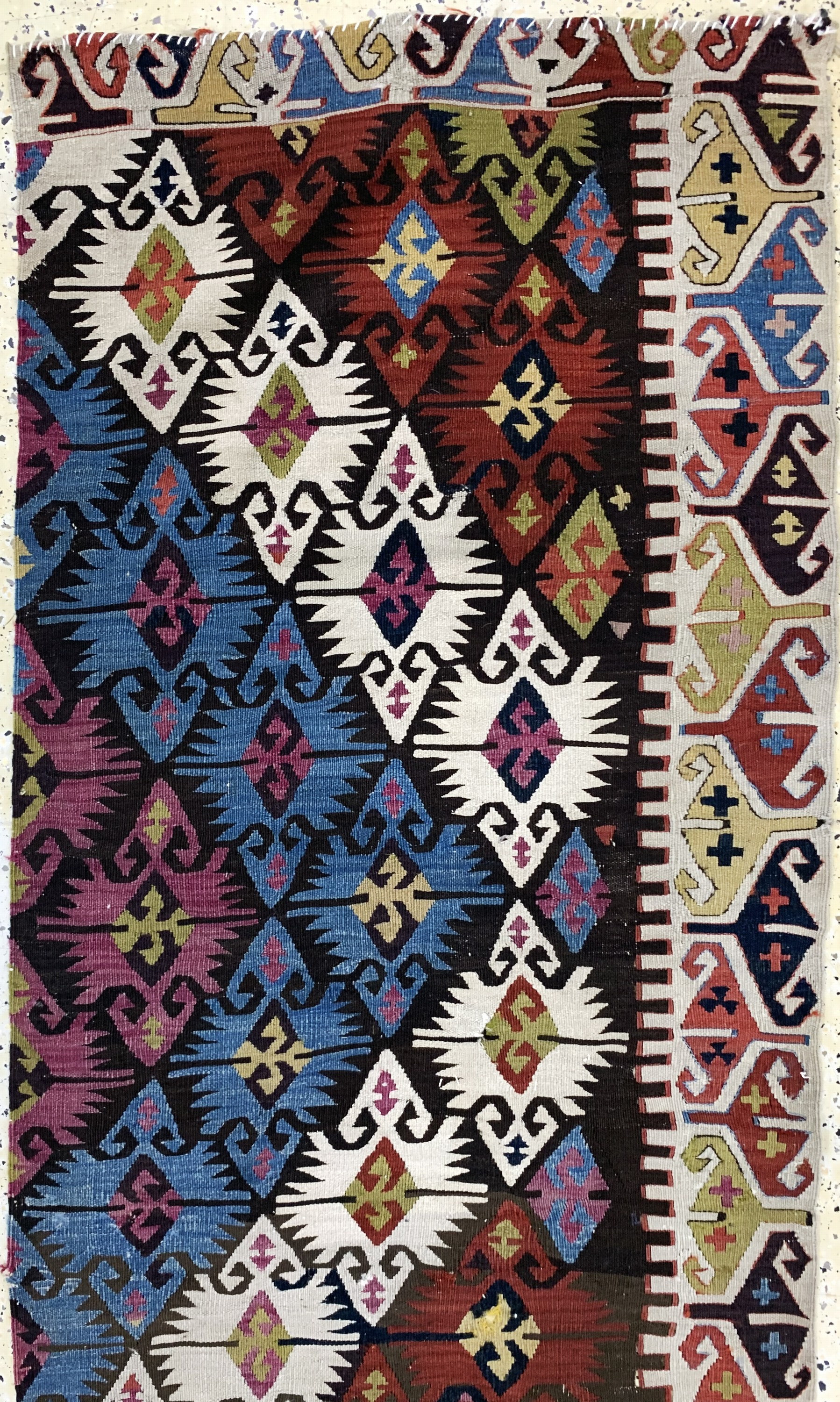 Detail a: Konya Kelim(1 Bahn), Türkei, 19.Jhd, Wolle auf Wolle, ca. 460 x 80 cm, EHZ: 3