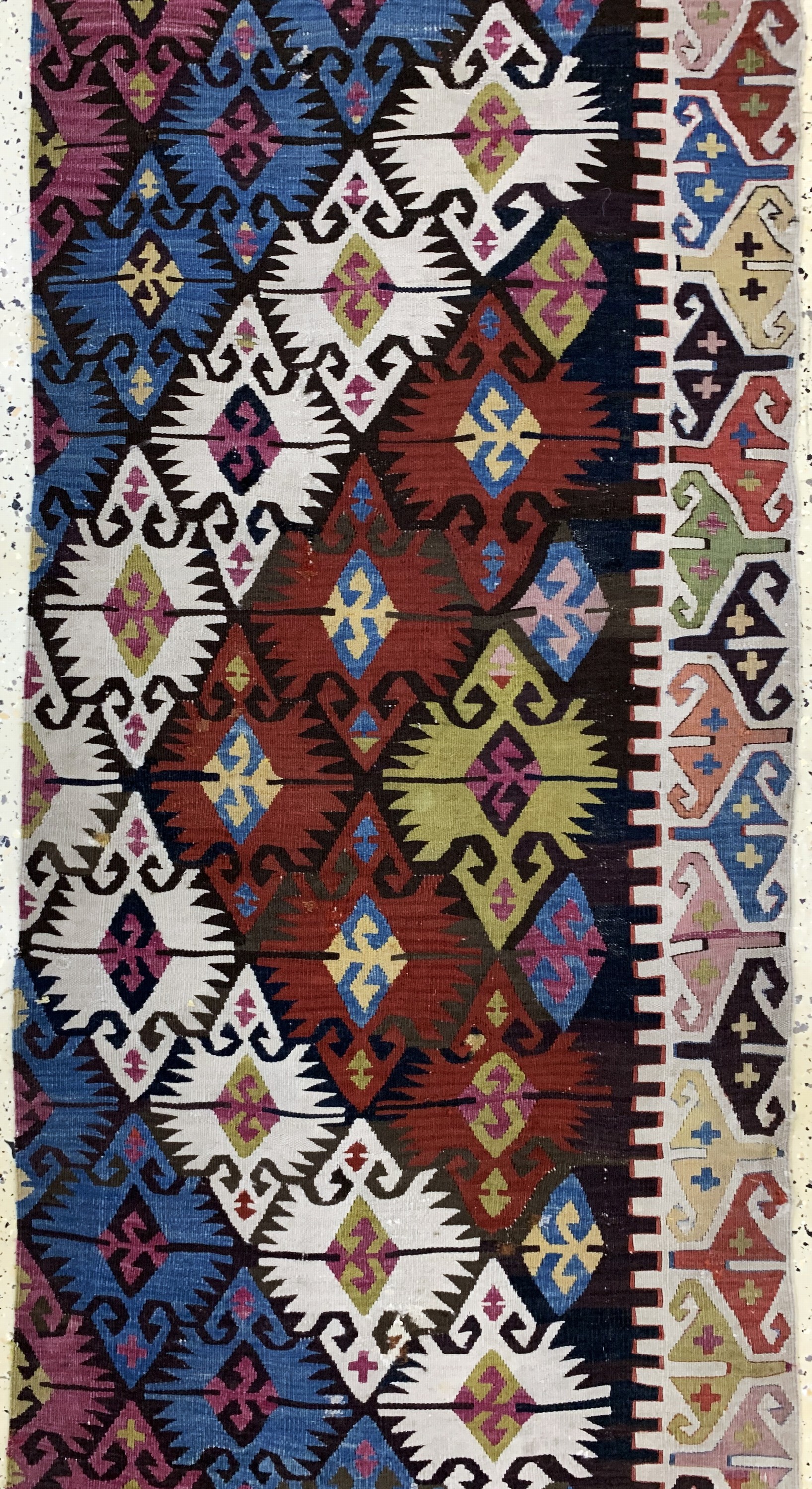 Detail c: Konya Kelim(1 Bahn), Türkei, 19.Jhd, Wolle auf Wolle, ca. 460 x 80 cm, EHZ: 3