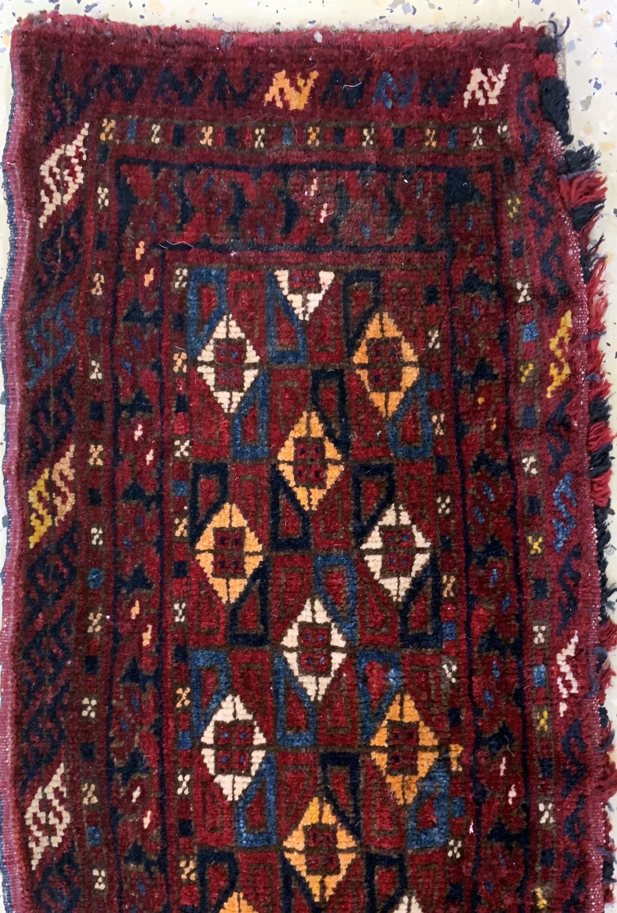Detail g: Konvolut 3 Torba antik, Turkmenistan, 19.Jhd, Wolle auf Wolle, ca. 115 x 30 cm, EHZ:3-4
