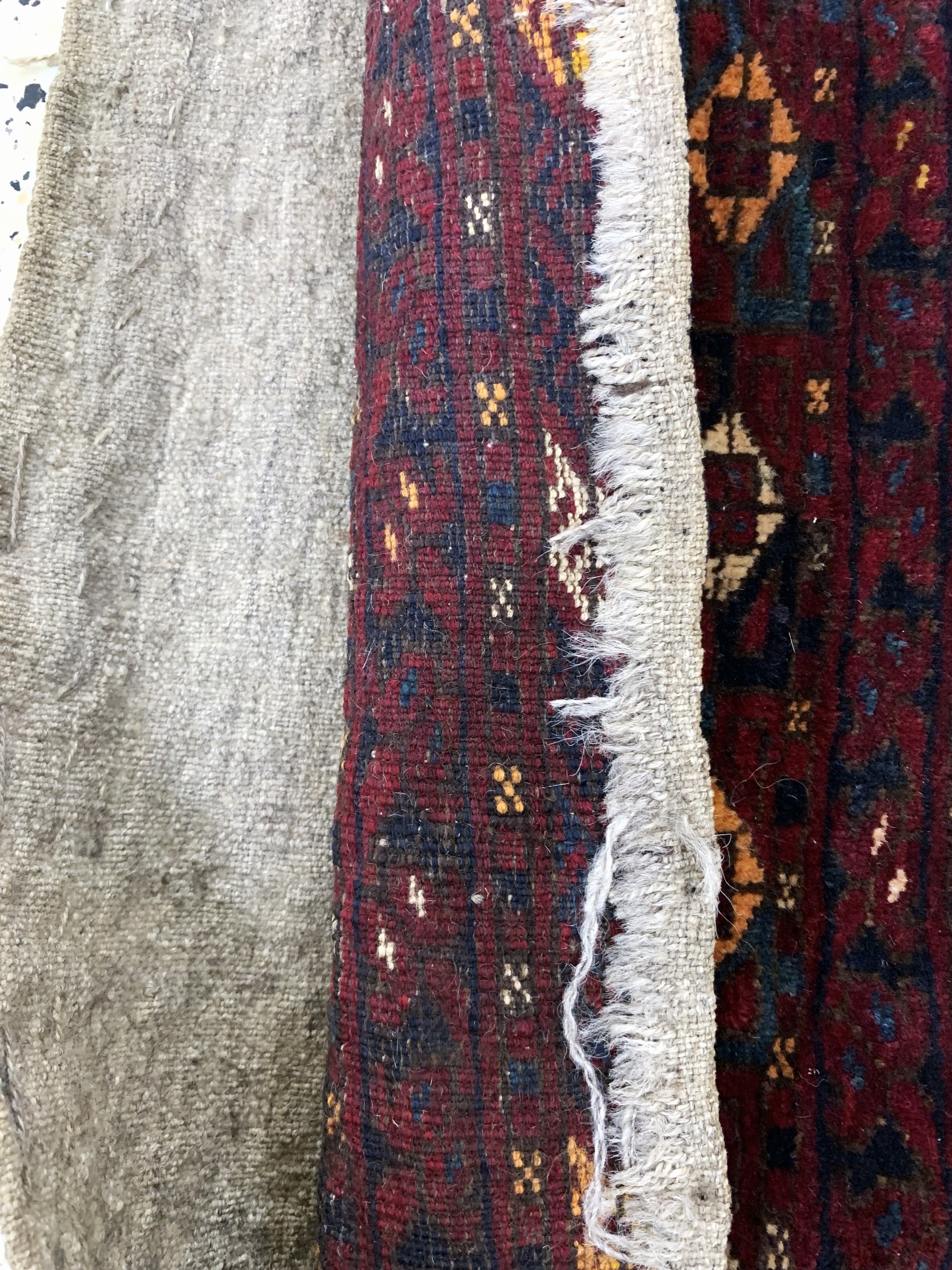 Detail i: Konvolut 3 Torba antik, Turkmenistan, 19.Jhd, Wolle auf Wolle, ca. 115 x 30 cm, EHZ:3-4