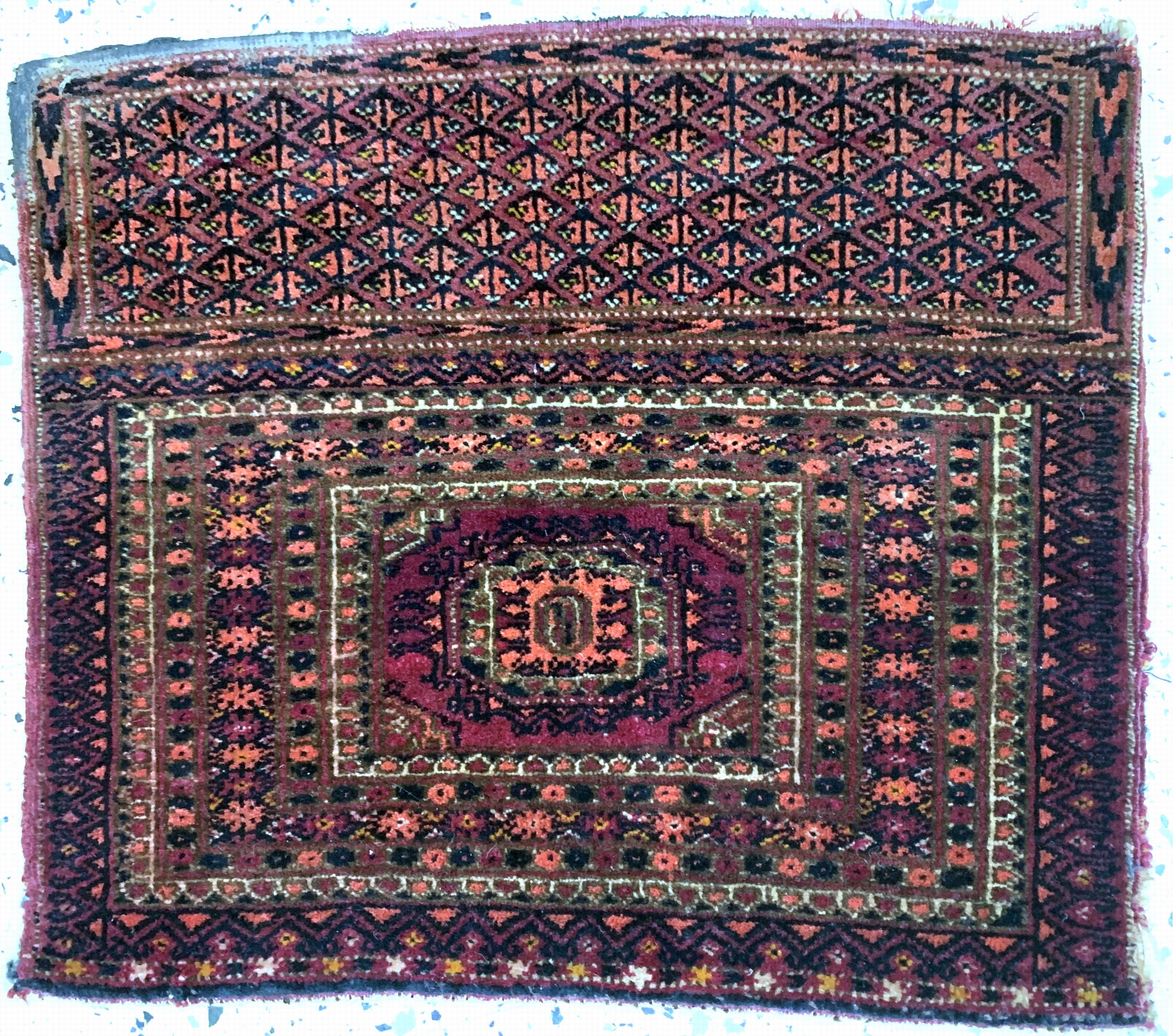 Detail k: Konvolut 8 Taschenfronten, Persien & Türkei, Anfang 20.Jhd, Wolle auf Wolle, ca. 100 x 44 cm, EHZ: 2-3