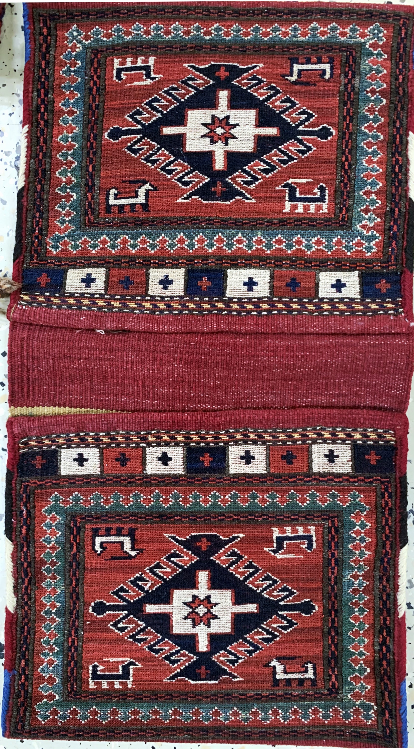 Detail a: Konvolut 7 Taschen, Persien, Anfang 20.Jhd, Wolle auf Wolle, ca. 57 x 30 cm, EHZ: 2-3