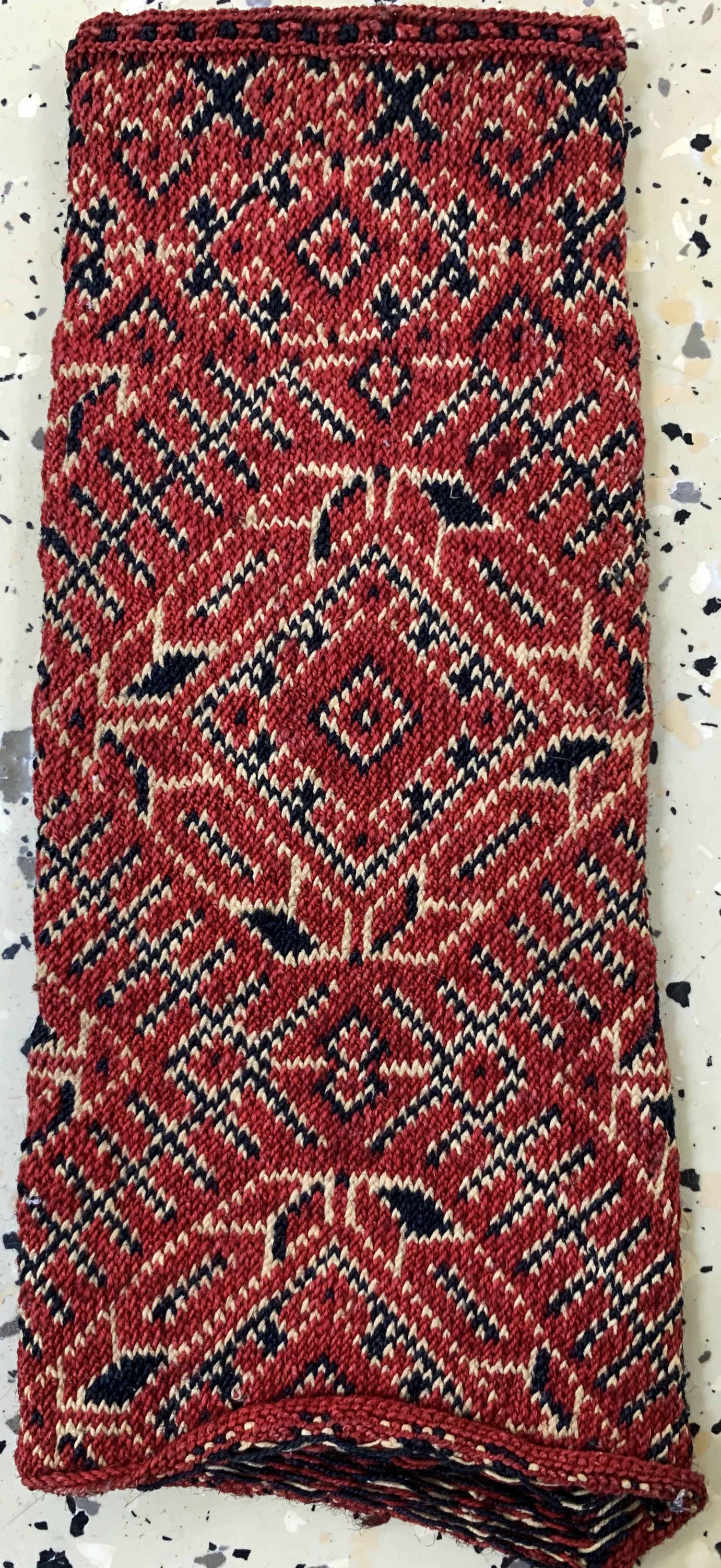 Detail d: Konvolut 4 Stickereien (Armstulpen), Uzbekistan, Anfang 20.Jhd, Wolle auf Wolle, ca. 38 x 36cm, EHZ: 2