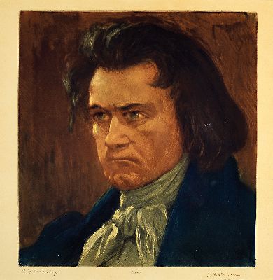 Image 26916237 - Lionello Balestrieri, 1872 Cetona-1958 Neapel, Ritratto di Beethoven, ...
