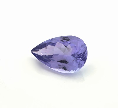26916497a - Loser Tansanit, ca. 3.87 ct, facett. Tropfen Schätzpreis: 1400, - EUR