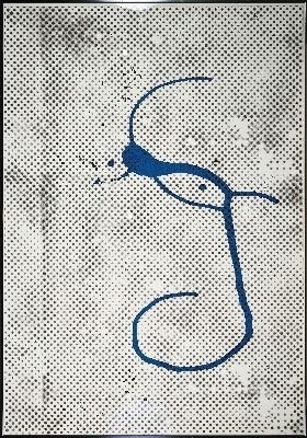 Detail k: Sigmar Polke, 1941 Oels-2010 Köln, Ohne Titel (Griffelkunst 1988), Farbserigraphie, handsign., verso num. 250 B5 der griffelkunst Hamburg, ca. ...