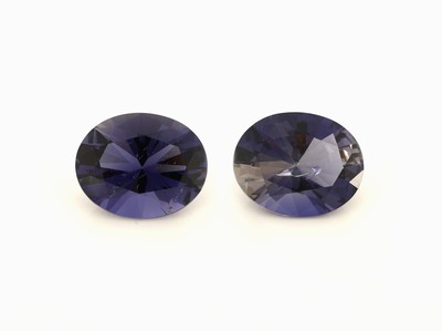 Image 26916527 - Lot facett. Iolith Paar, zus. 4.04 ct, oval imScherenschliff Schätzpreis: 250, - EUR