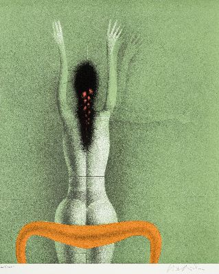 26916595c - Paul Wunderlich, 1927-2010, Mappe "Femmes" mit 3 Farblithographien: Torso, Mit ...