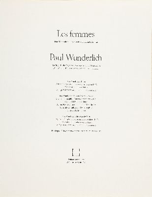 26916595f - Paul Wunderlich, 1927-2010, Mappe "Femmes" mit 3 Farblithographien: Torso, Mit ...