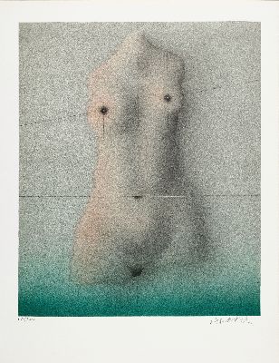 26916595k - Paul Wunderlich, 1927-2010, Mappe "Femmes" mit 3 Farblithographien: Torso, Mit ...