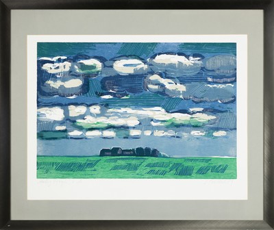 Image Heinz Friedrich, 1924-2018 Schwetzingen, Hallig Hoogh, Farbholzschnitt von 1989, ...
