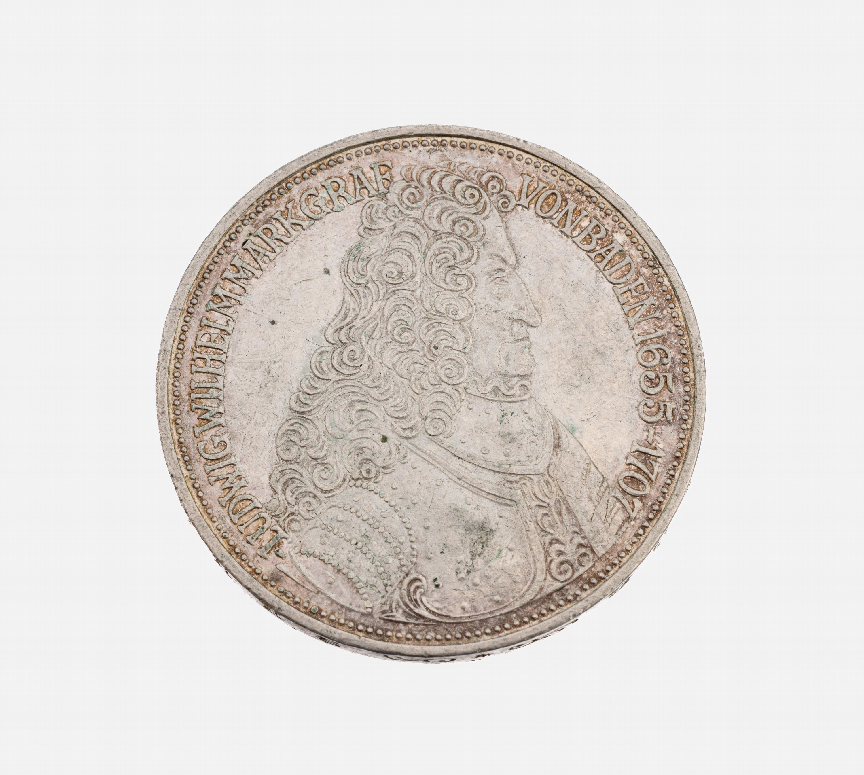Silbermünze 5 Mark, Deutschland, 1955, Ludwig Wilhelm Markgraf von Baden