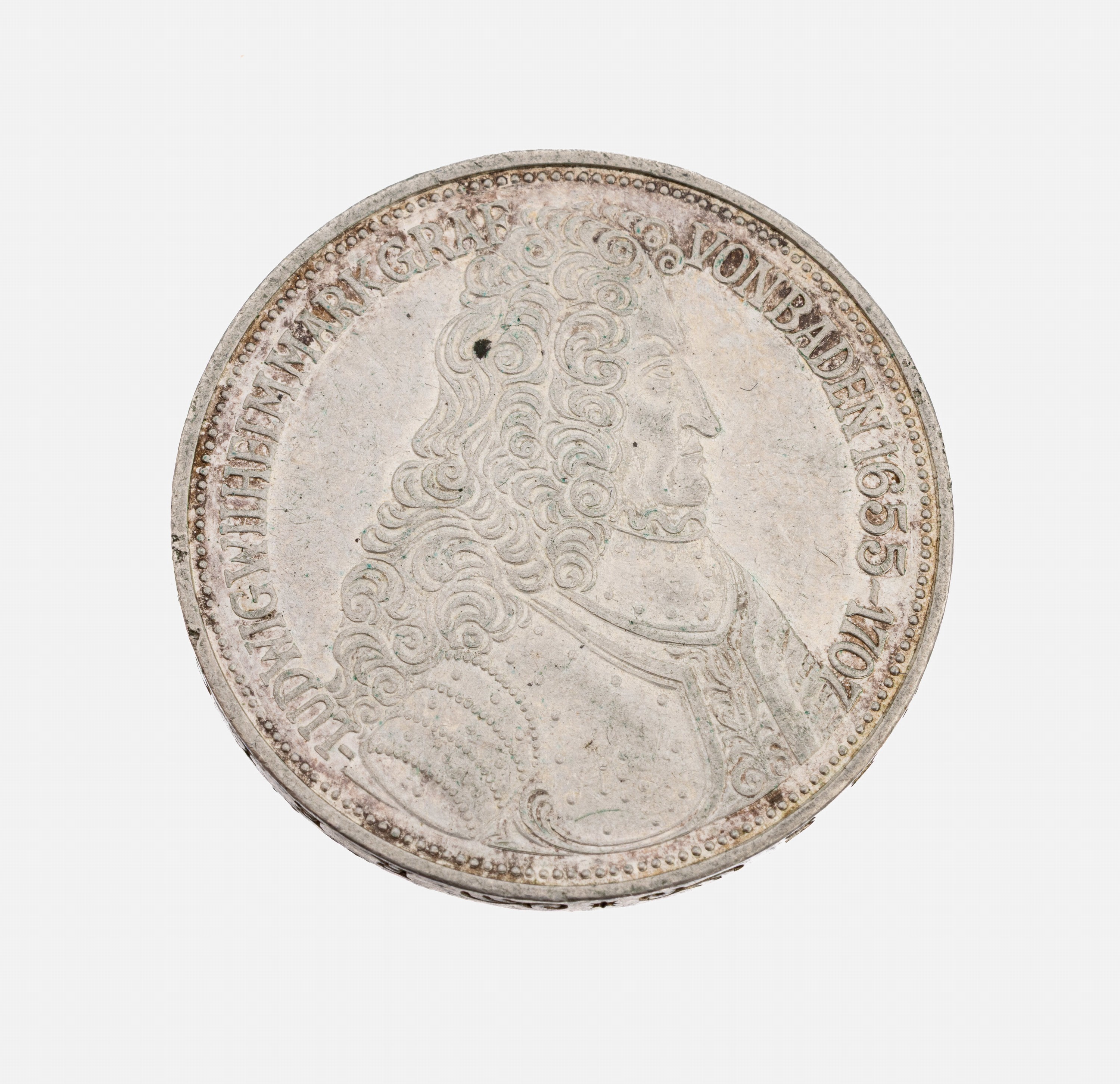 Silbermünze 5 Mark, Deutschland, 1955, Ludwig Wilhelm Markgraf von Baden