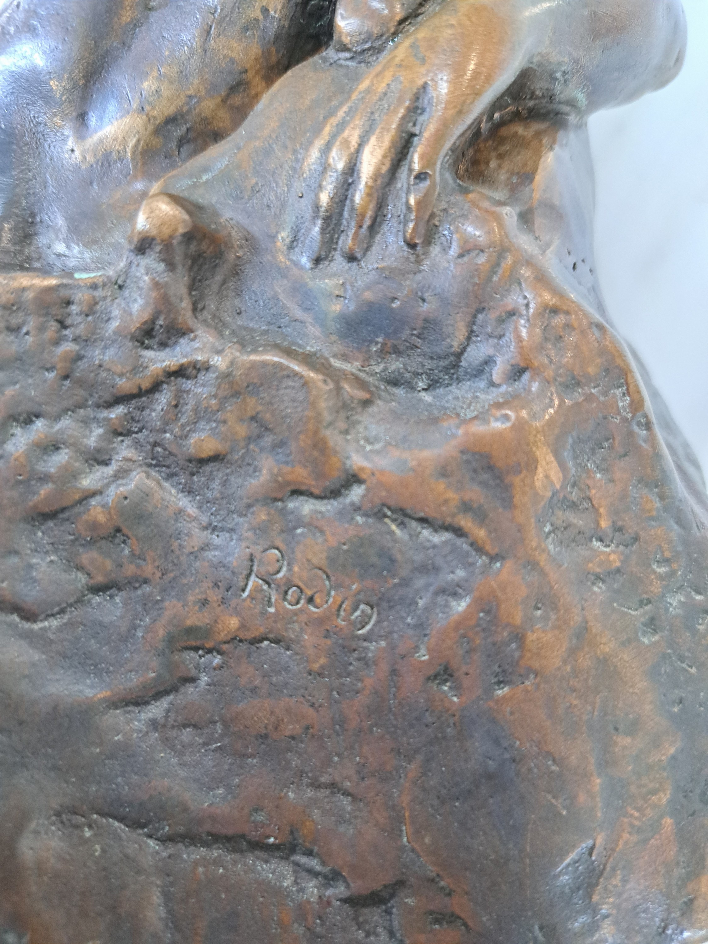 Detail d: Nach Auguste Rodin (1840-1917), "Der Kuss", Bronzeskulptur, Ed. 11/50, mit Signatur, bezeichnet, Gießerstempel Kunstguß Strehle, Edition ...