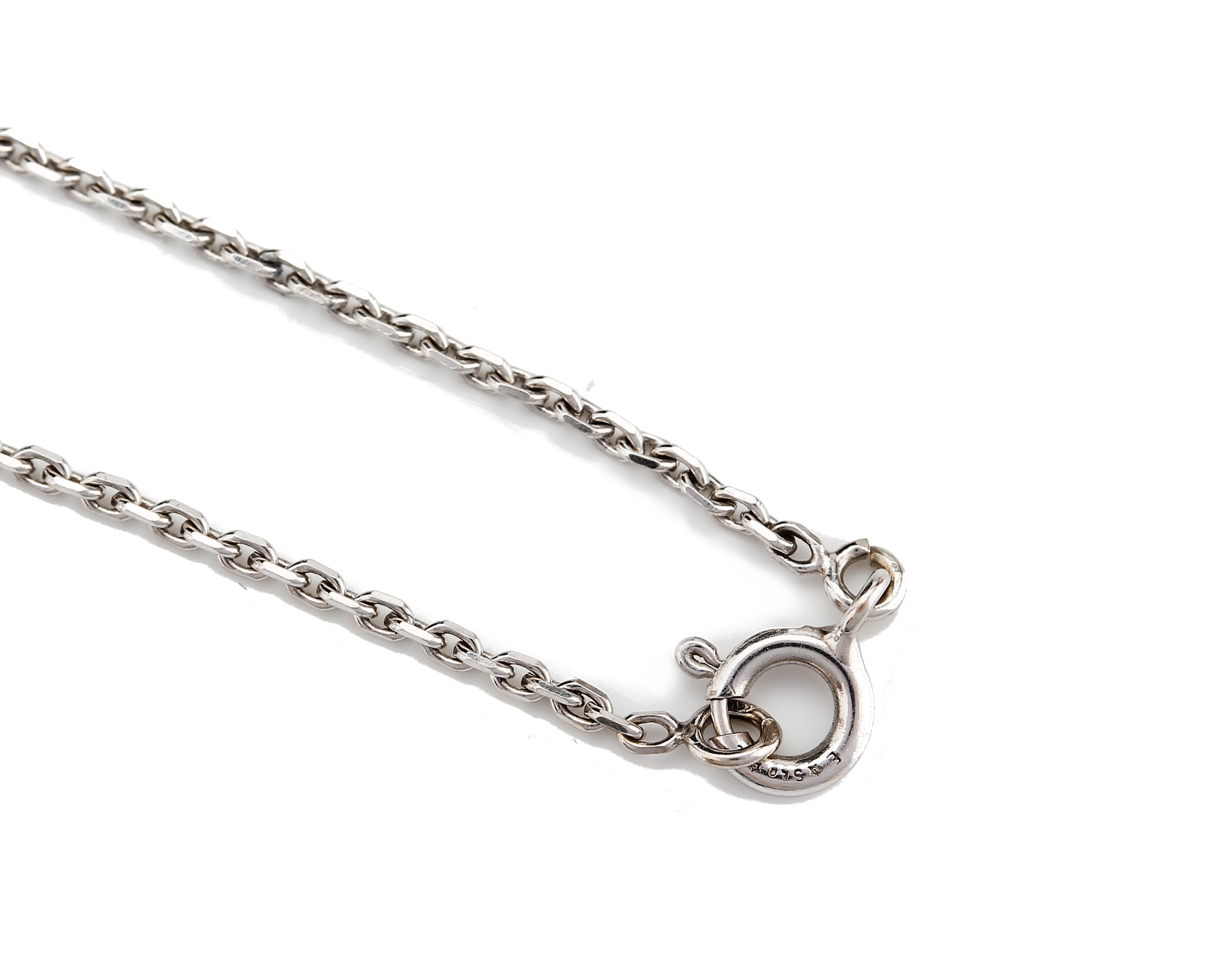 Detail d: 14 kt Gold Diamant-Collier, um 1880, GG 585/000, Schauseite zeittyp. in Silber gearbeitet, Diamantrosen zus. ca. 1.00 ct a- jour gefasst, Kette ...