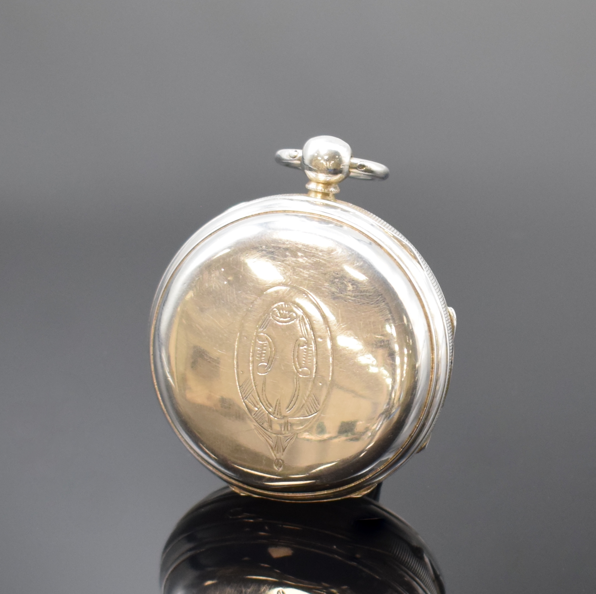 Detail a: GEORGE DOUGLAS englische Spindeltaschenuhr sowie eine weitere Spindeltaschenuhr in Silber, London lt. Hallmark 1850 und England um 1835, Geh. dell., ...