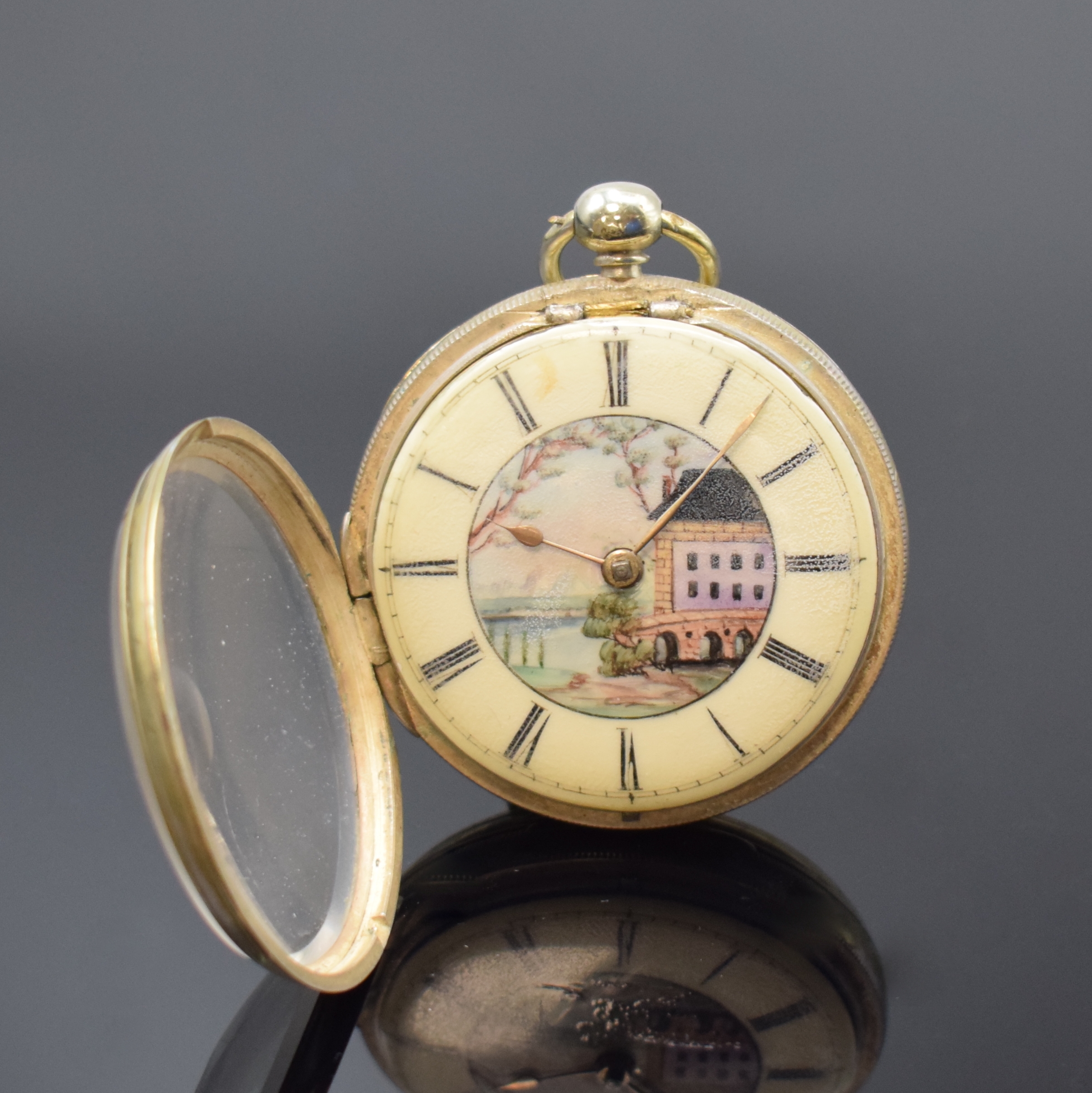 Detail f: GEORGE DOUGLAS englische Spindeltaschenuhr sowie eine weitere Spindeltaschenuhr in Silber, London lt. Hallmark 1850 und England um 1835, Geh. dell., ...
