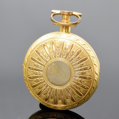 26917626a - 2 Spindeltaschenuhren davon eine mit Emailmalerei, Schweiz/Frankreich um 1820, 1x verg. ...