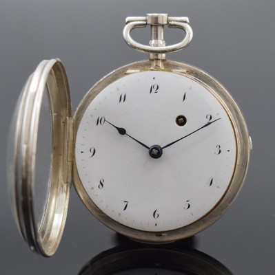 26917626f - 2 Spindeltaschenuhren davon eine mit Emailmalerei, Schweiz/Frankreich um 1820, 1x verg. ...