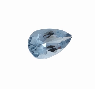 Image Loser Aquamarintropfen ca. 9.84 ct, facett. Tropfen, 20.30 x 11.48 x 8.22 mm, Farbe ...