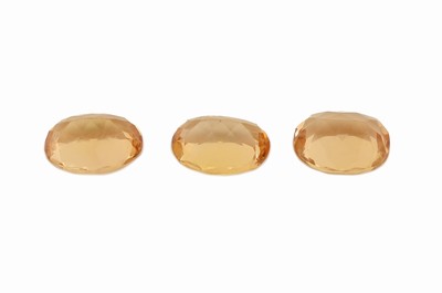 26917678a - Lot 3 lose Imperial Topase zus. ca. 3.52 ct, ovalfacett., in versch. Größen ...