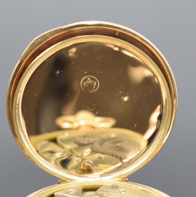 26917719c - DEUTSCHE PRÄZISIONSUHR ORIGINAL GLASHÜTTE offene Frackuhr in GG 585/000, ...