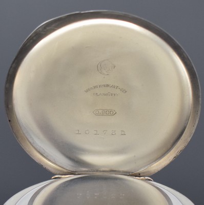 26917721a - GLASHÜTTER PRÄZISIONS-UHREN-FABRIK AKT. GES. offene Silbertaschenuhr, ...