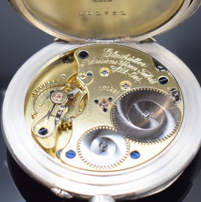 26917721c - GLASHÜTTER PRÄZISIONS-UHREN-FABRIK AKT. GES. offene Silbertaschenuhr, ...