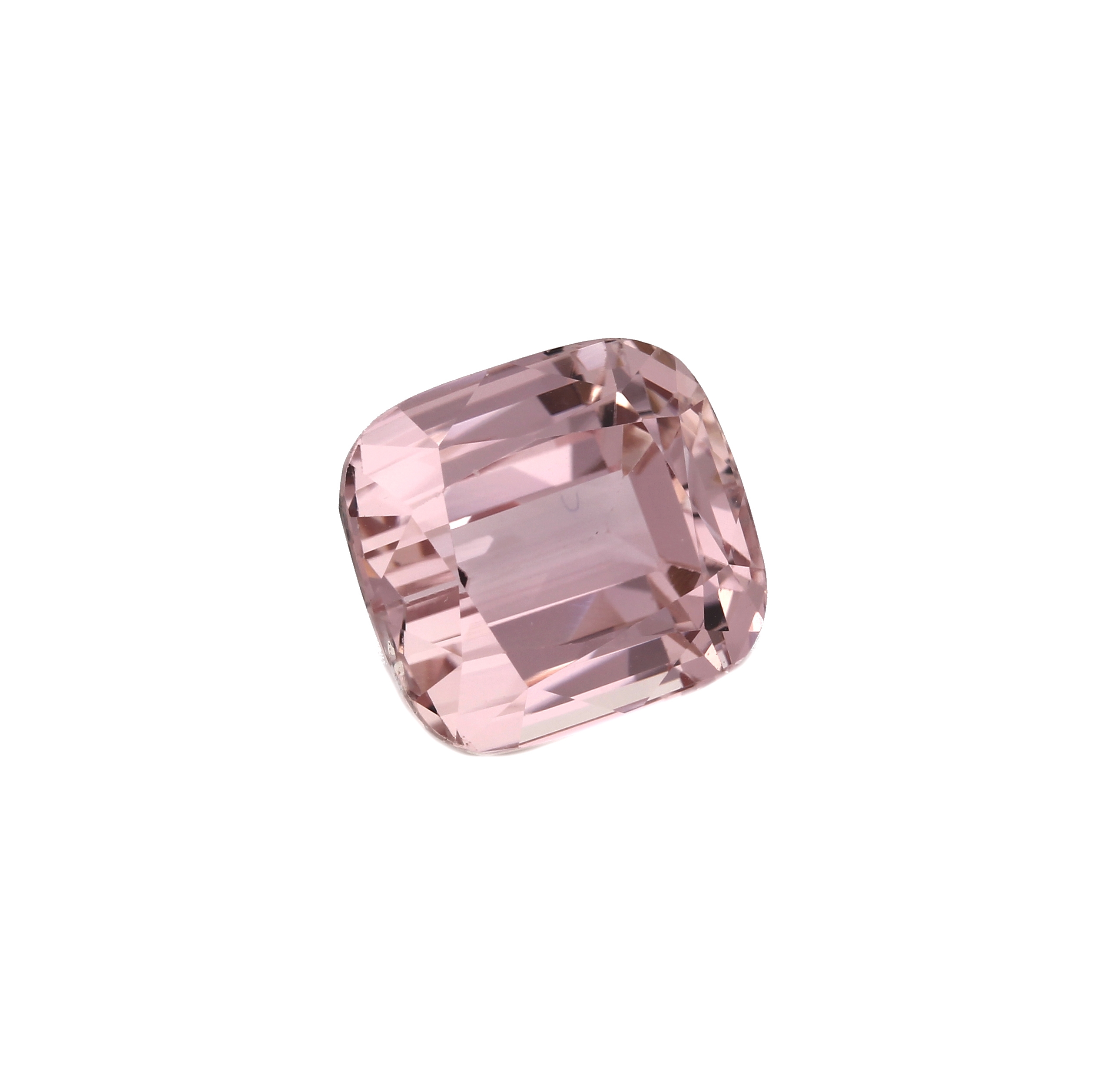 Detail a: Lose Kunzit ca. 20.95 ct, im Cushion- Cut, Pink, ca. 15.8 x 14.6 x 10.5 mm