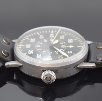 26918348b - LACO Fliegeruhr der deutschen Luftwaffe, Deutschland um 1940, verchr. 3-teil. Geh. ohne ...