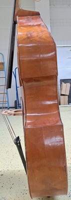 26918353d - Kontrabass, deutsch, ca. 100 Jahre alt, Fichte und Ahorn, mit zweitem Griffbrett ...