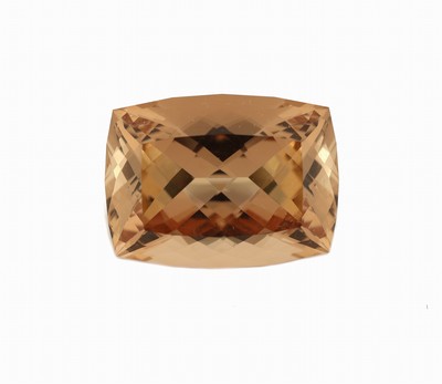 Image Loser Imperial Topas ca. 41.52 ct, Cushion-Cut, Light Reddish Orange, ca. 22.7 x 17.0 x ...