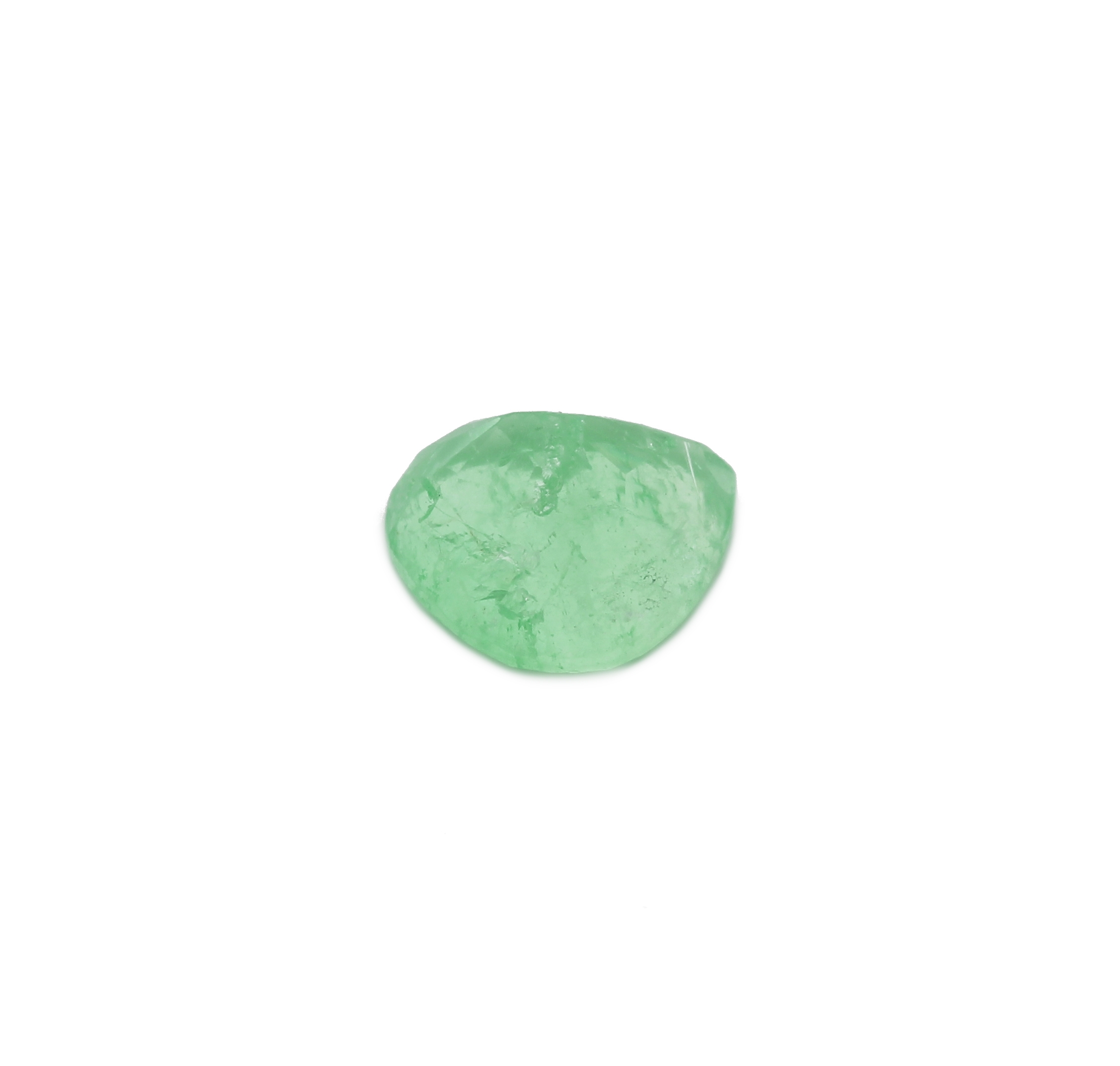 Detail a: Loser facett. Smaragd-Tropfen ca. 4.18 ct