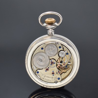 26918531b - D. GRUEN & Son Precision Watch offene Railway-Taschenuhr in Silber, USA um 1900, ...